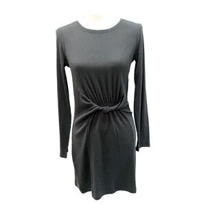 Aerie Black Twist Long Sleeve T-shirt Dress Small NWT NEW!